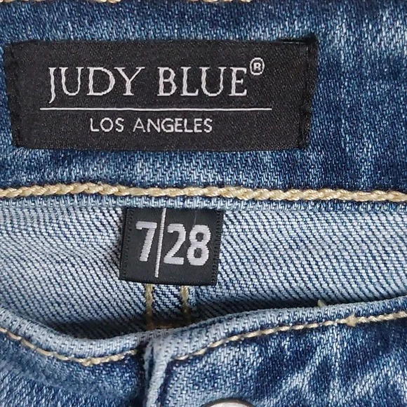 Judy Blue Mid Rise Sz 7 /8 Stretch - Picture 3 of 12